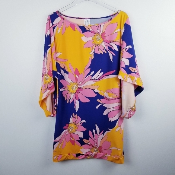 Trina Turk Breeze Swim Tunic Dress Cover-Up NWT size XL - Picture 3 of 14